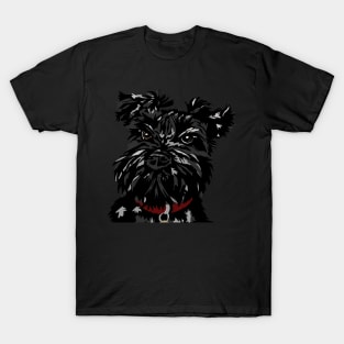 Dennis the black Miniature Schnauzer dog T-Shirt